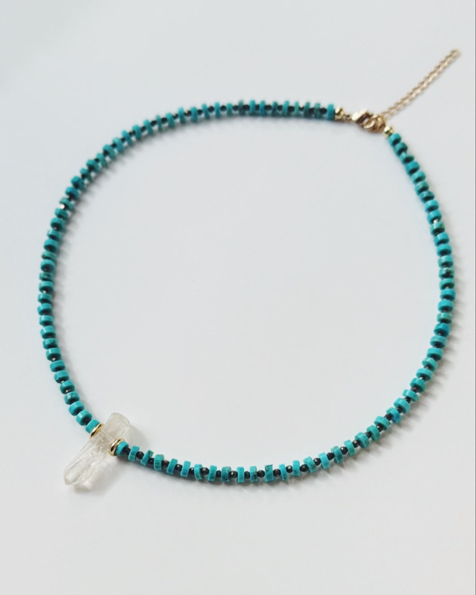 Khemia Legacy - Turquoise Pyrite Quartz Necklace