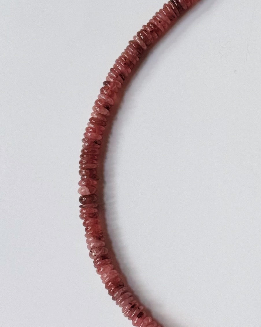 Khemia Legacy - Rhodochrosite Pearl choker