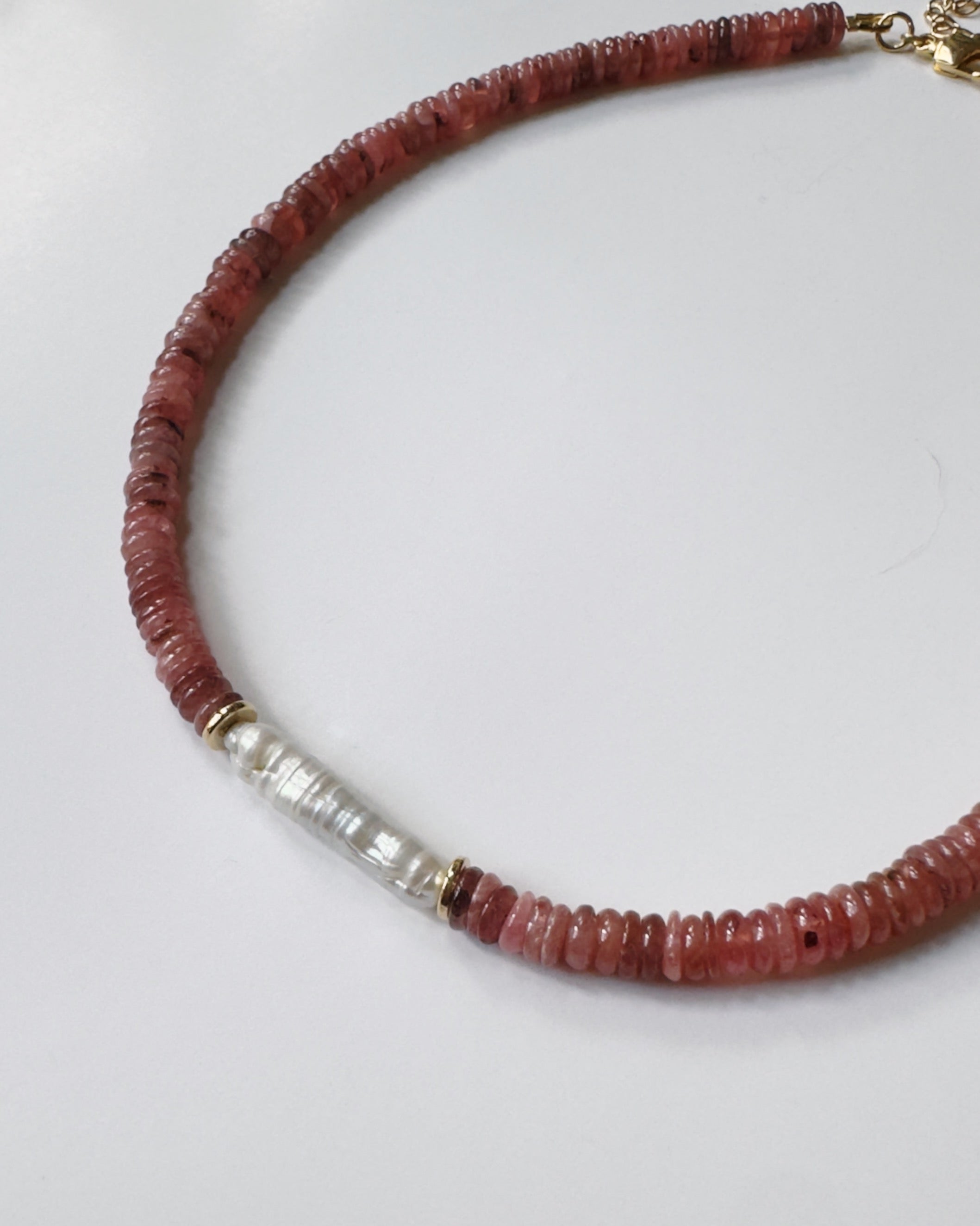 Khemia Legacy - Rhodochrosite Pearl choker