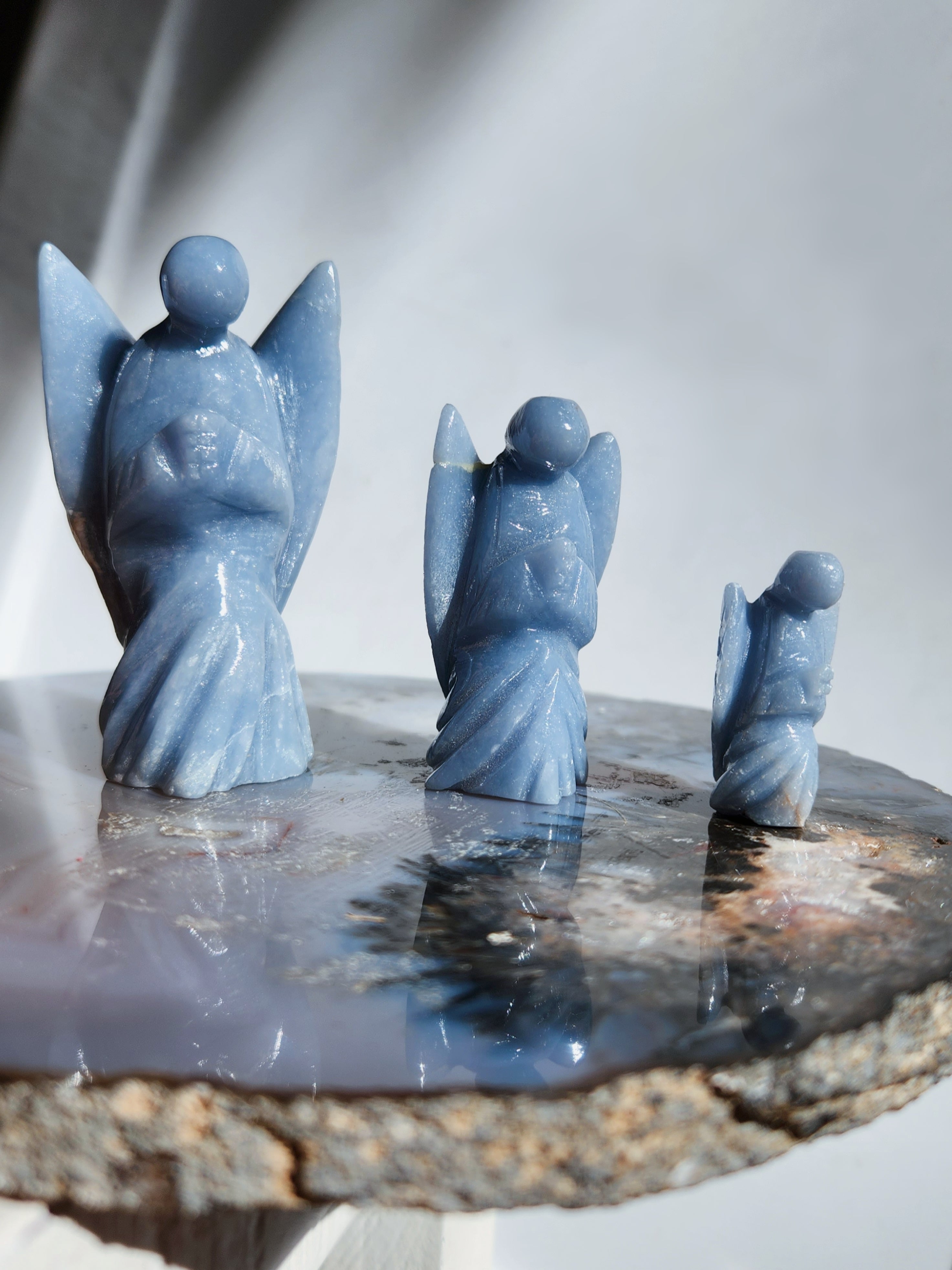 Angelite Crystal Angels for Angelic Connection, Calm and Stillness