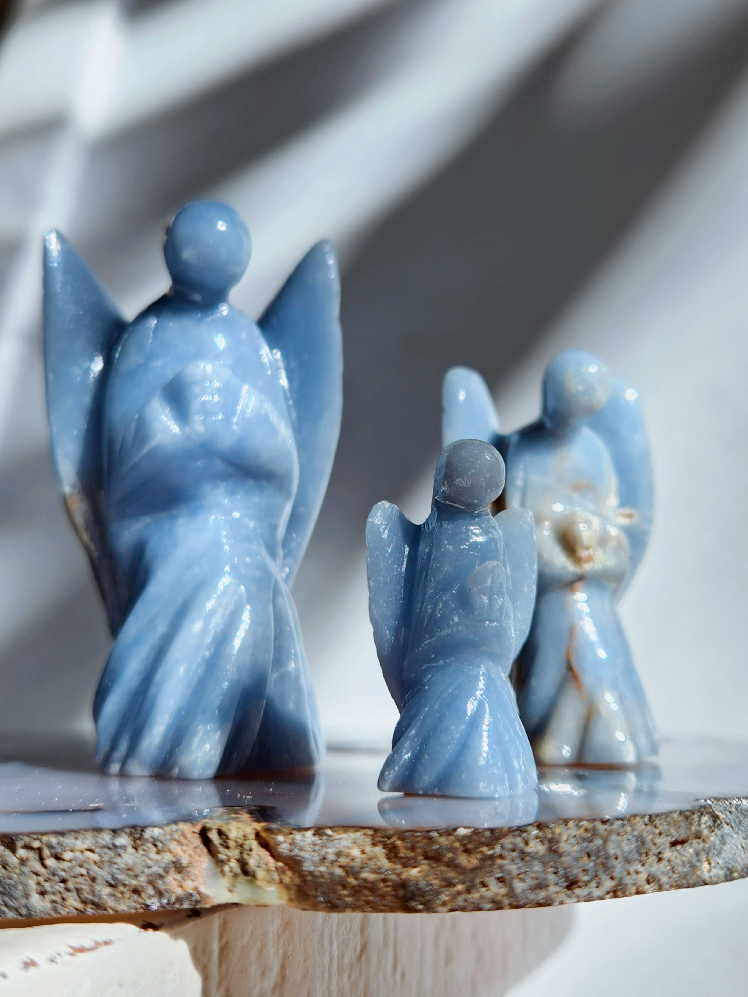 Angelite Crystal Angels for Angelic Connection, Calm and Stillness