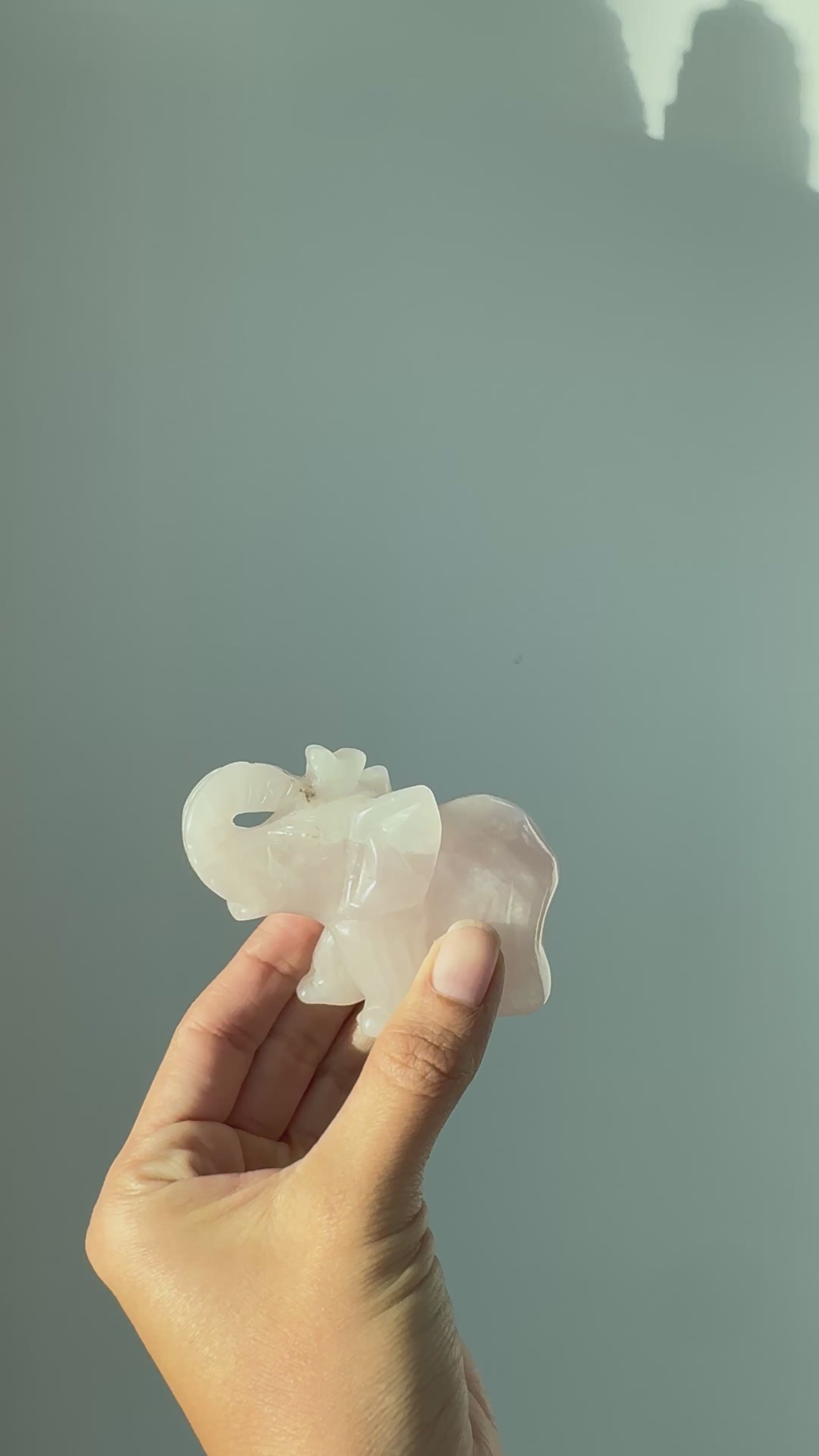 Rose Quartz Elephant – Love, Harmony & Gentle Protection