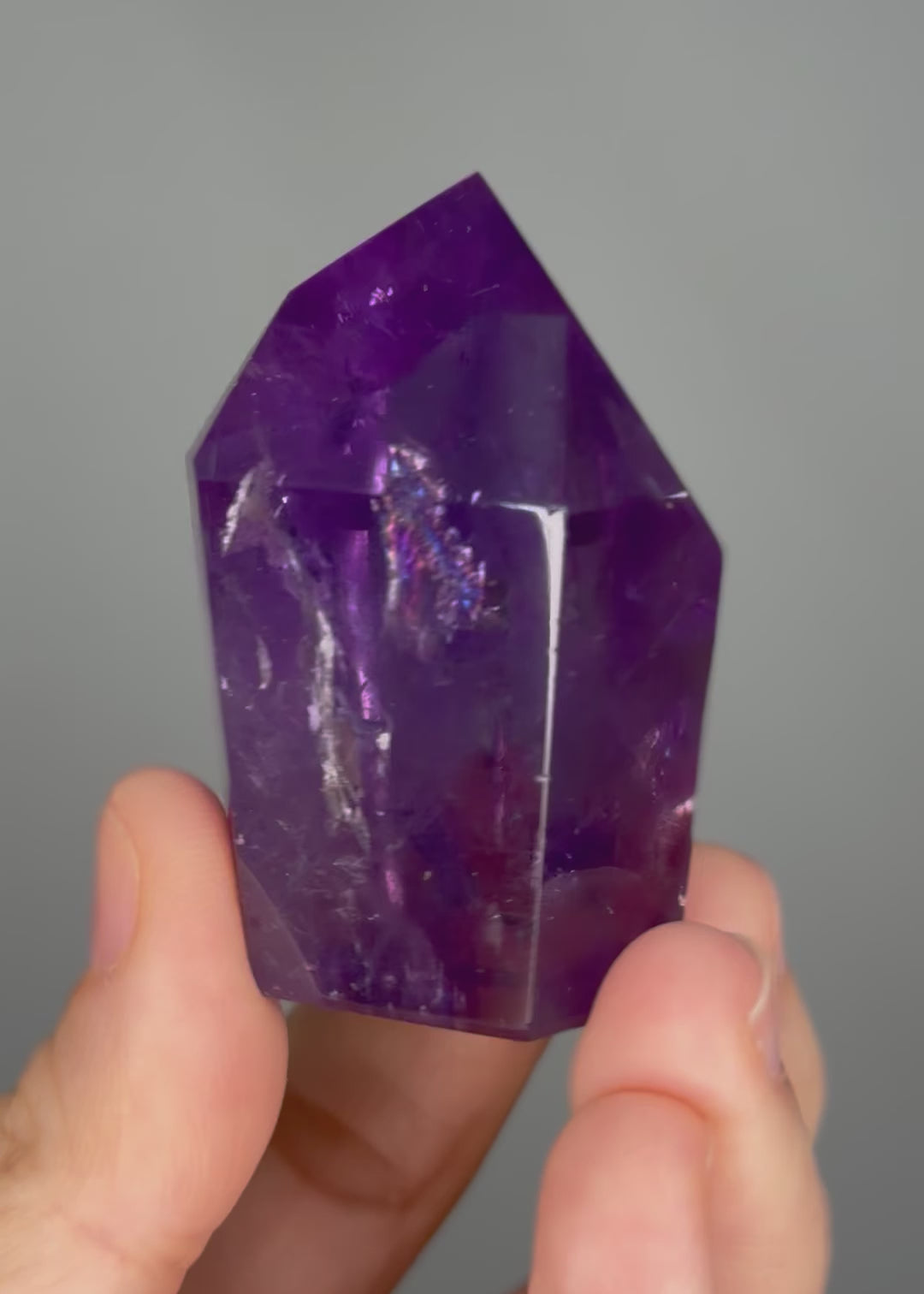 Amethyst Crystal Points for Stress Relief, Protection and Energetic Harmony