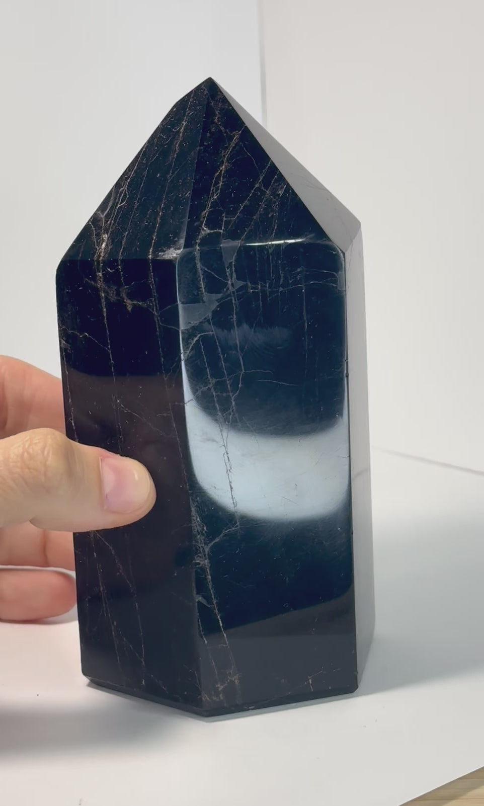 Black Tourmaline Points for Protection & Grounding LARGER