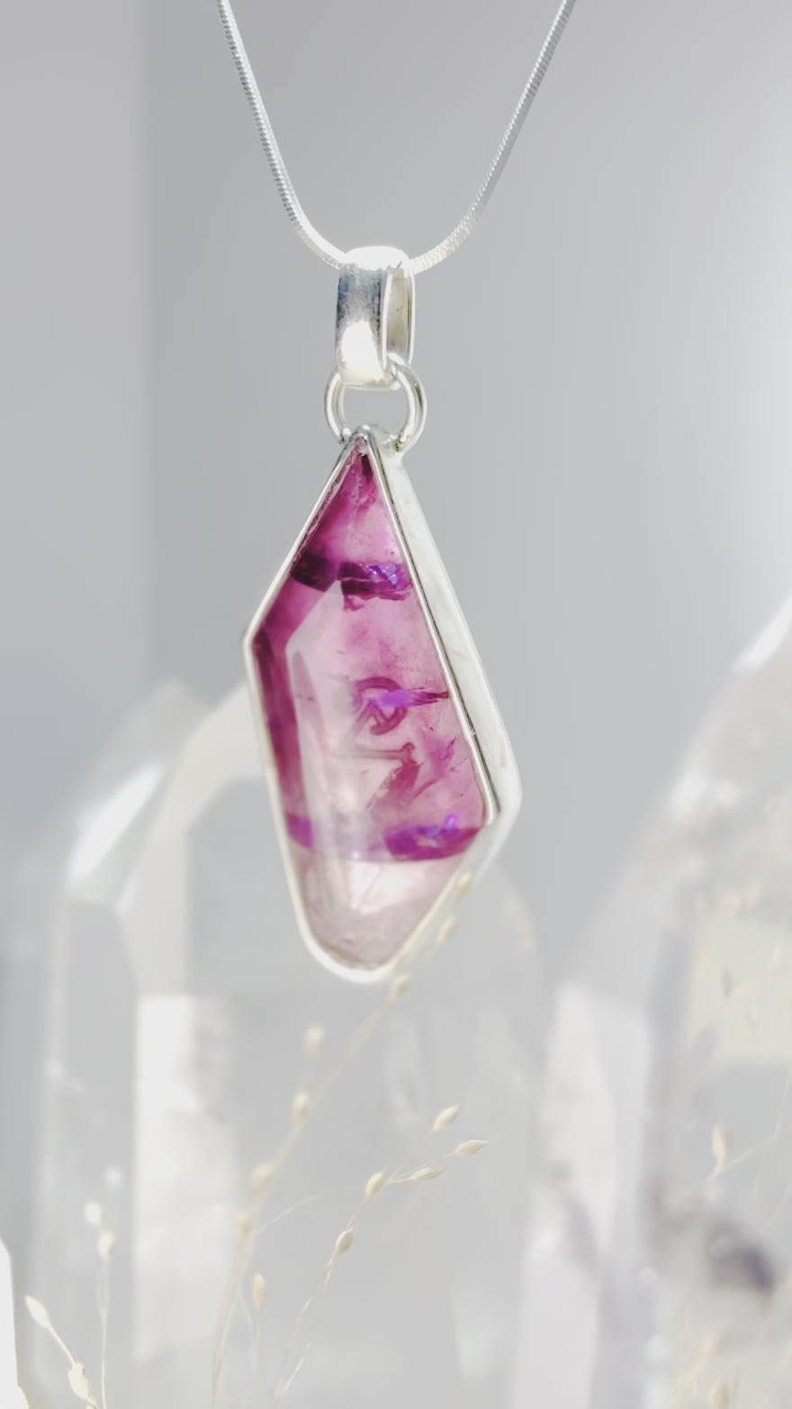 Khemia Legacy Aurora Collection necklace - Purple Fluorite