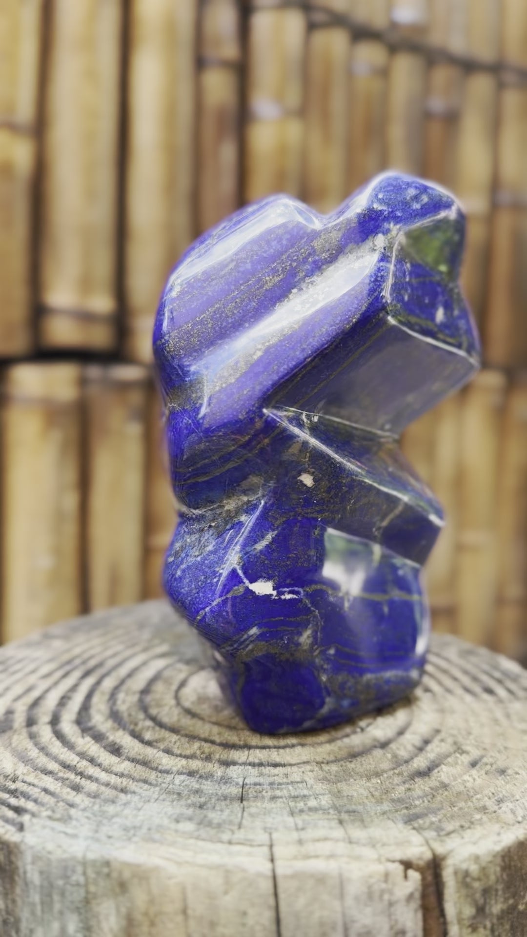 Lapis Lazuli Carved Crystal Freeform Sculpture