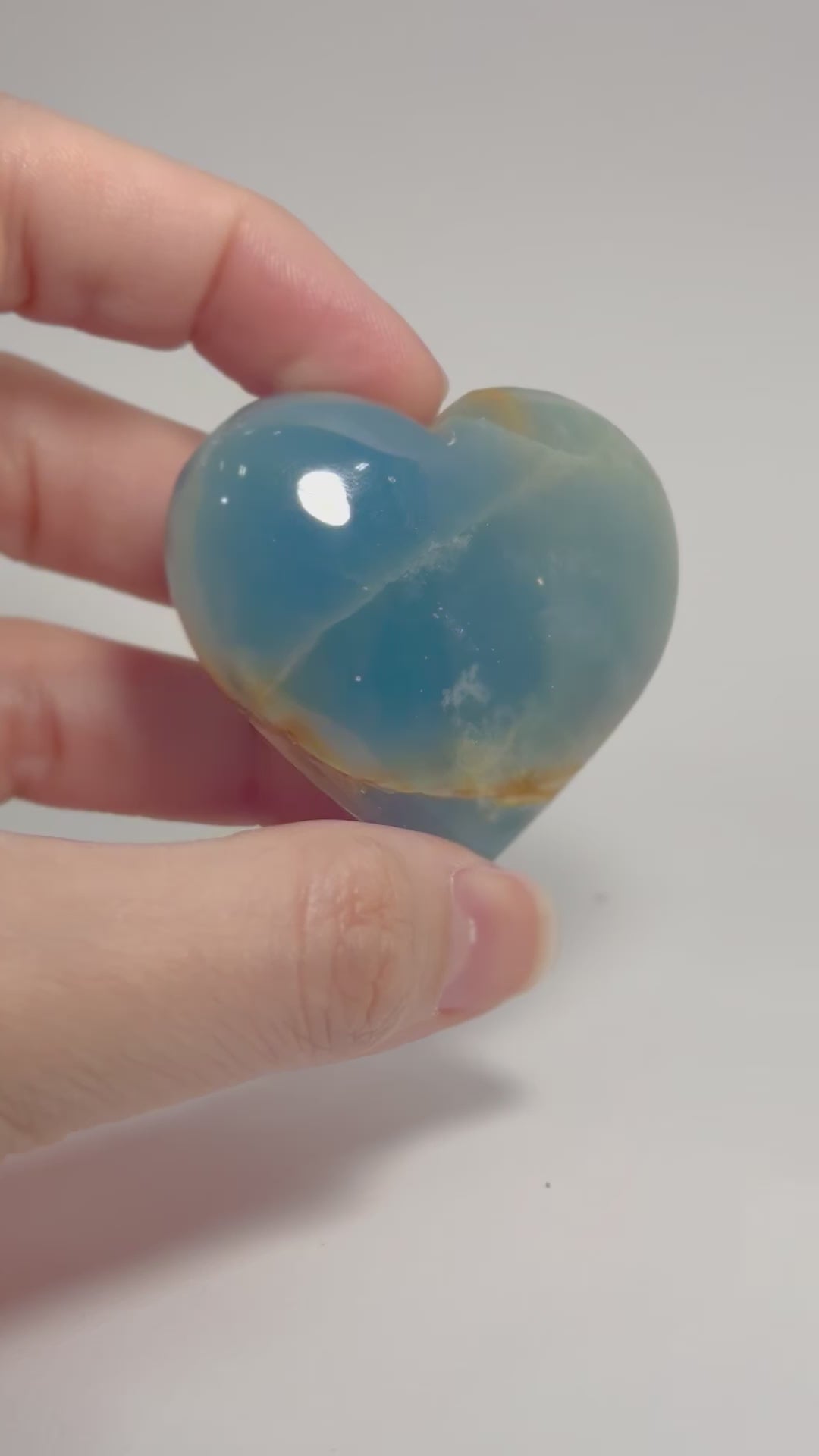 Blue Onyx Hearts: Tranquility, Healing & Protection