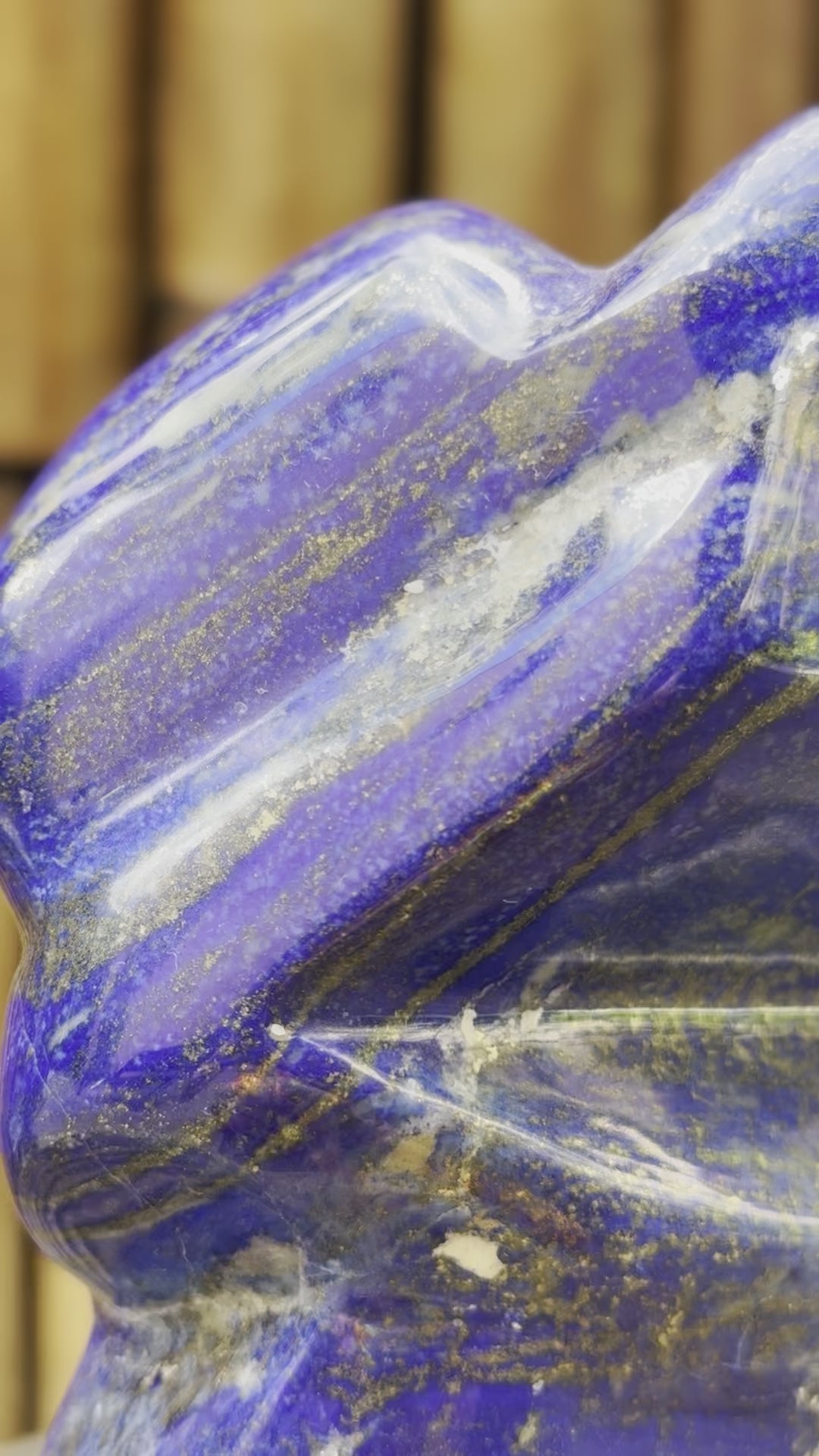 Lapis Lazuli Carved Crystal Freeform Sculpture