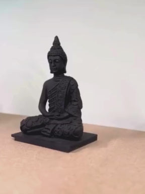 Shungite Buddha sculpture from Russia for EMF Protection & Detox.