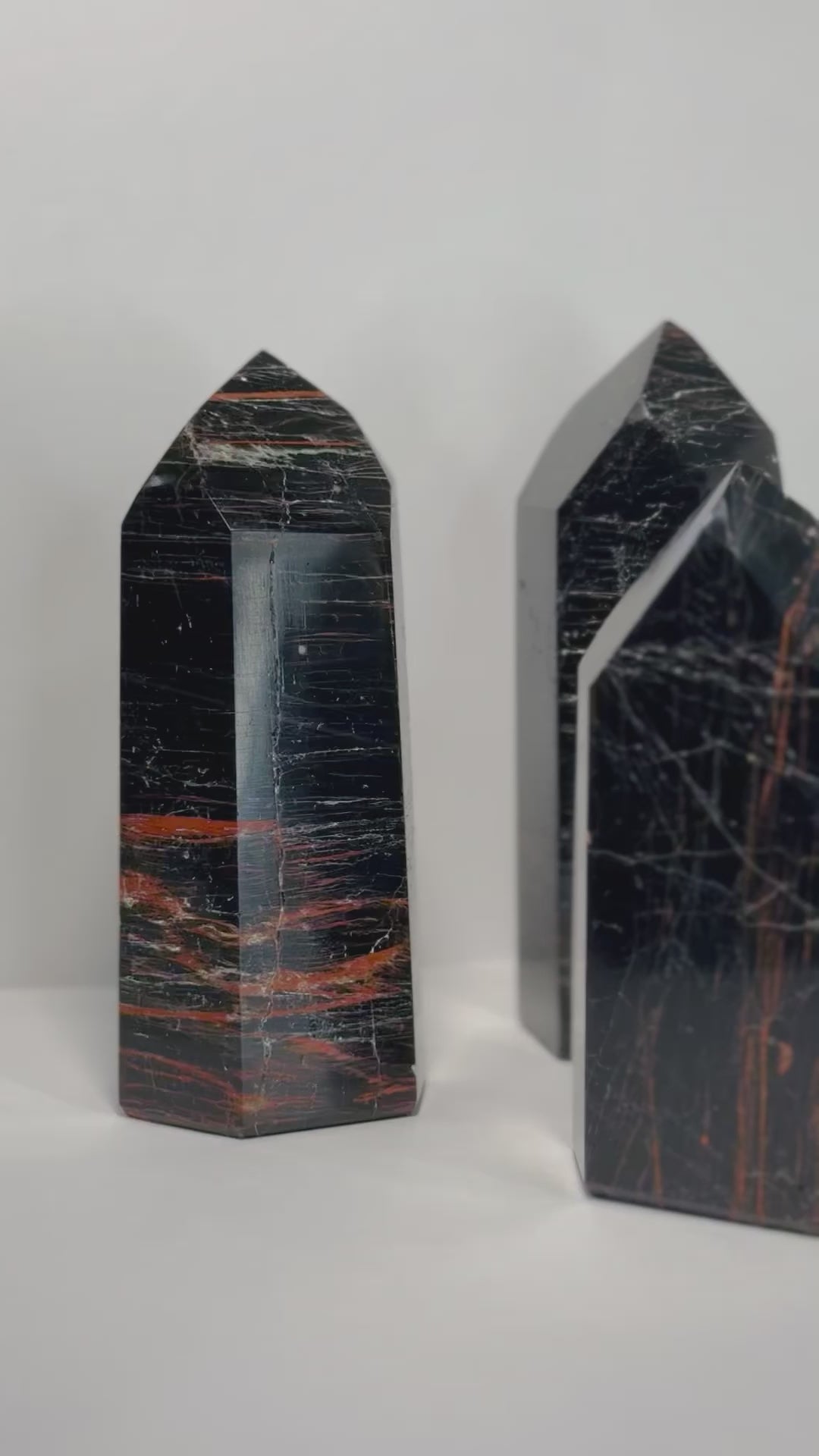 Black Tourmaline Points for Protection & Grounding