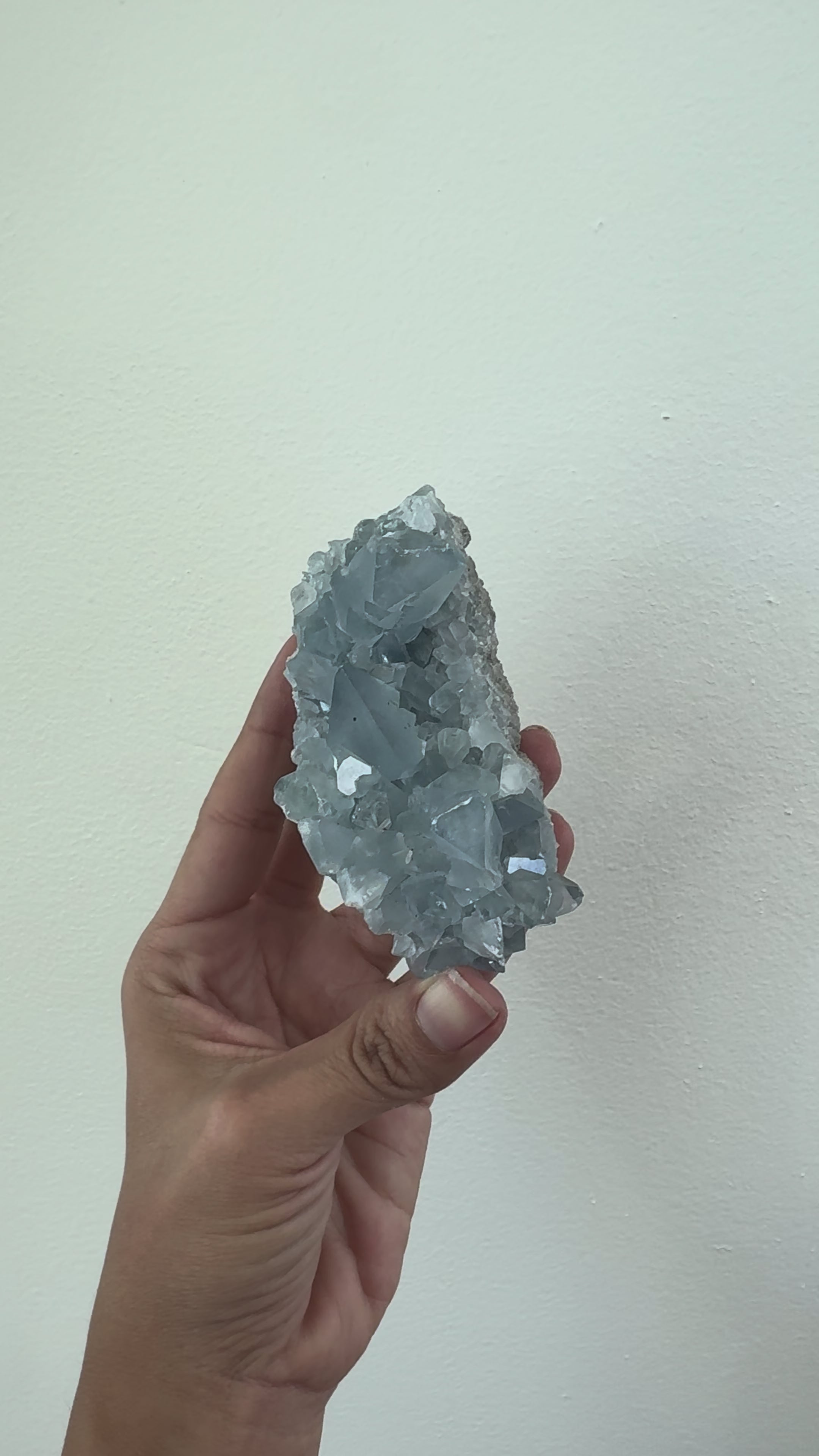 Celestite Crystal Geode for Calm and Guide