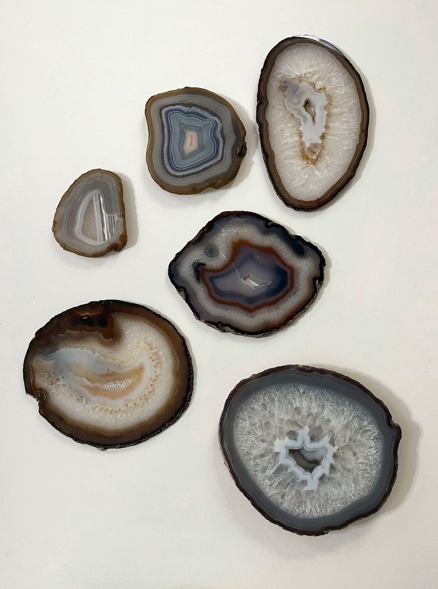 Agate Crystal Slab Trays for Protection & Courage