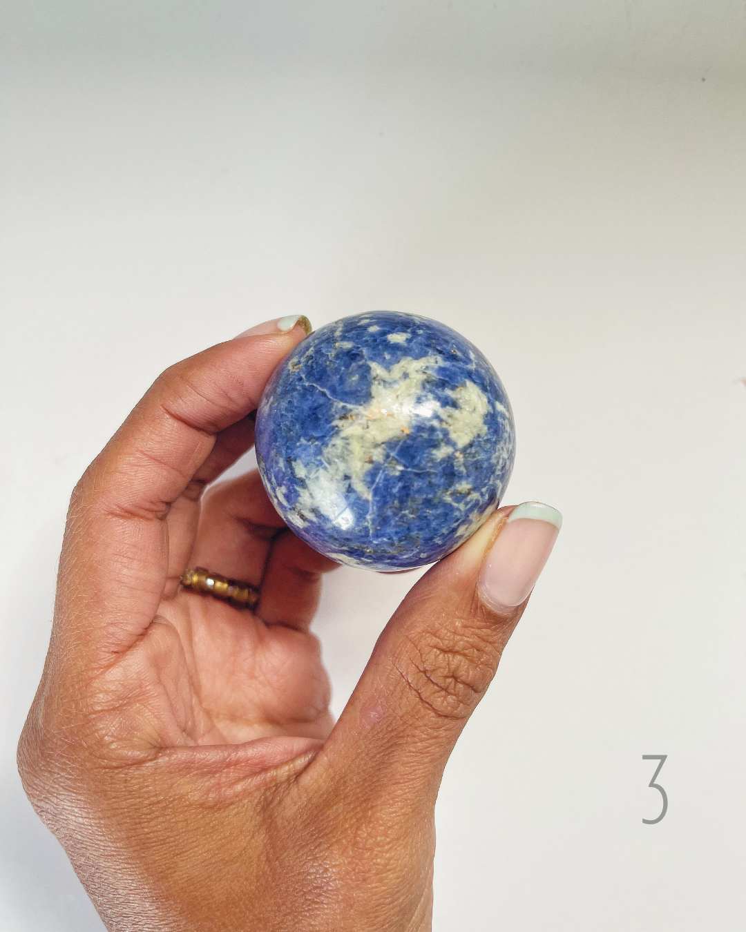 Sodalite Spheres for Communication, Intuition & Focus