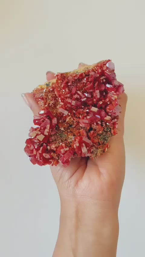 Vanadinite Crystal Clusters for Creativity, fertility, sacral healing