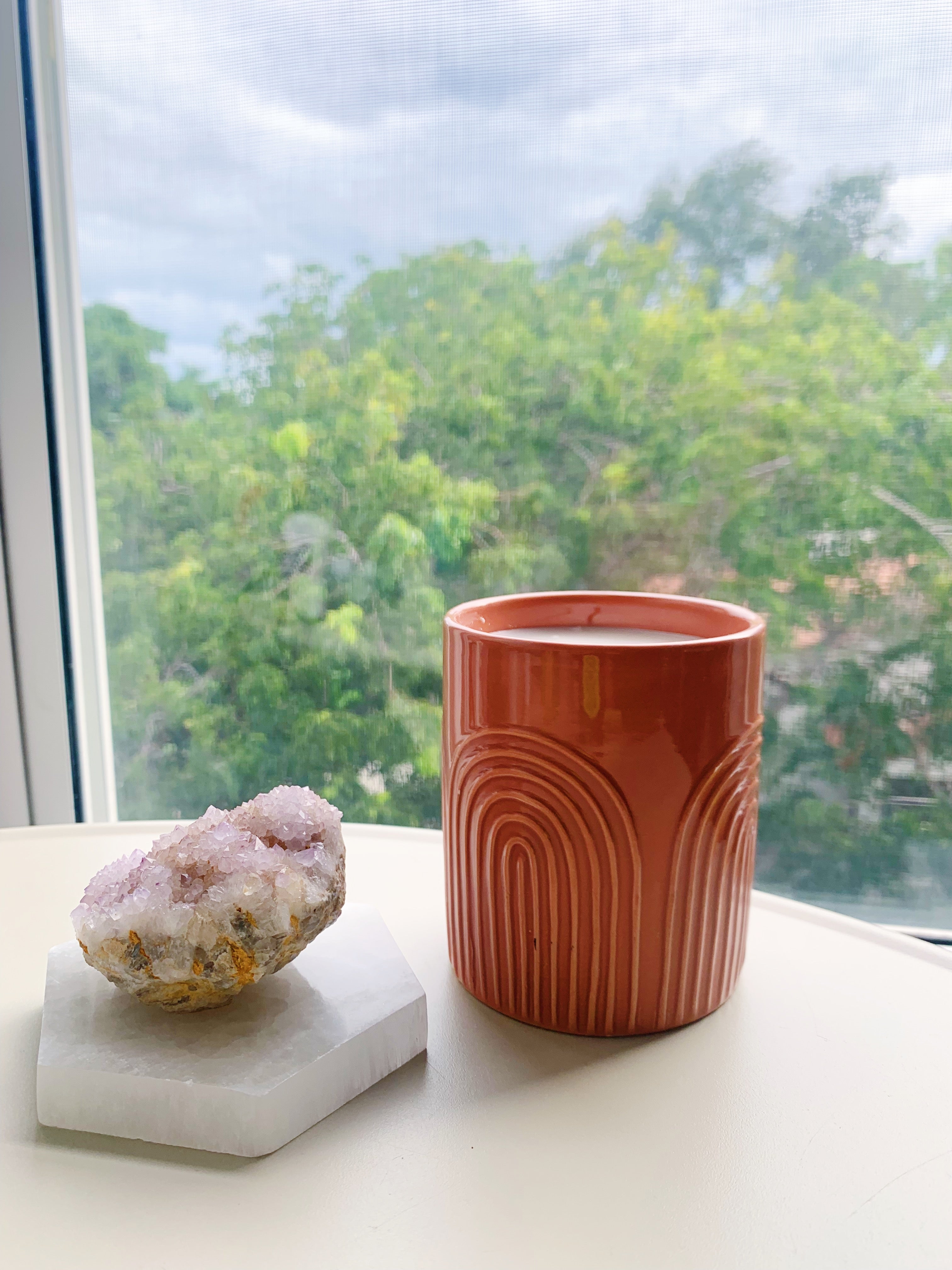 Natural Selenite Hexagonal Charging Plates for Cleansing and Charging Crystals