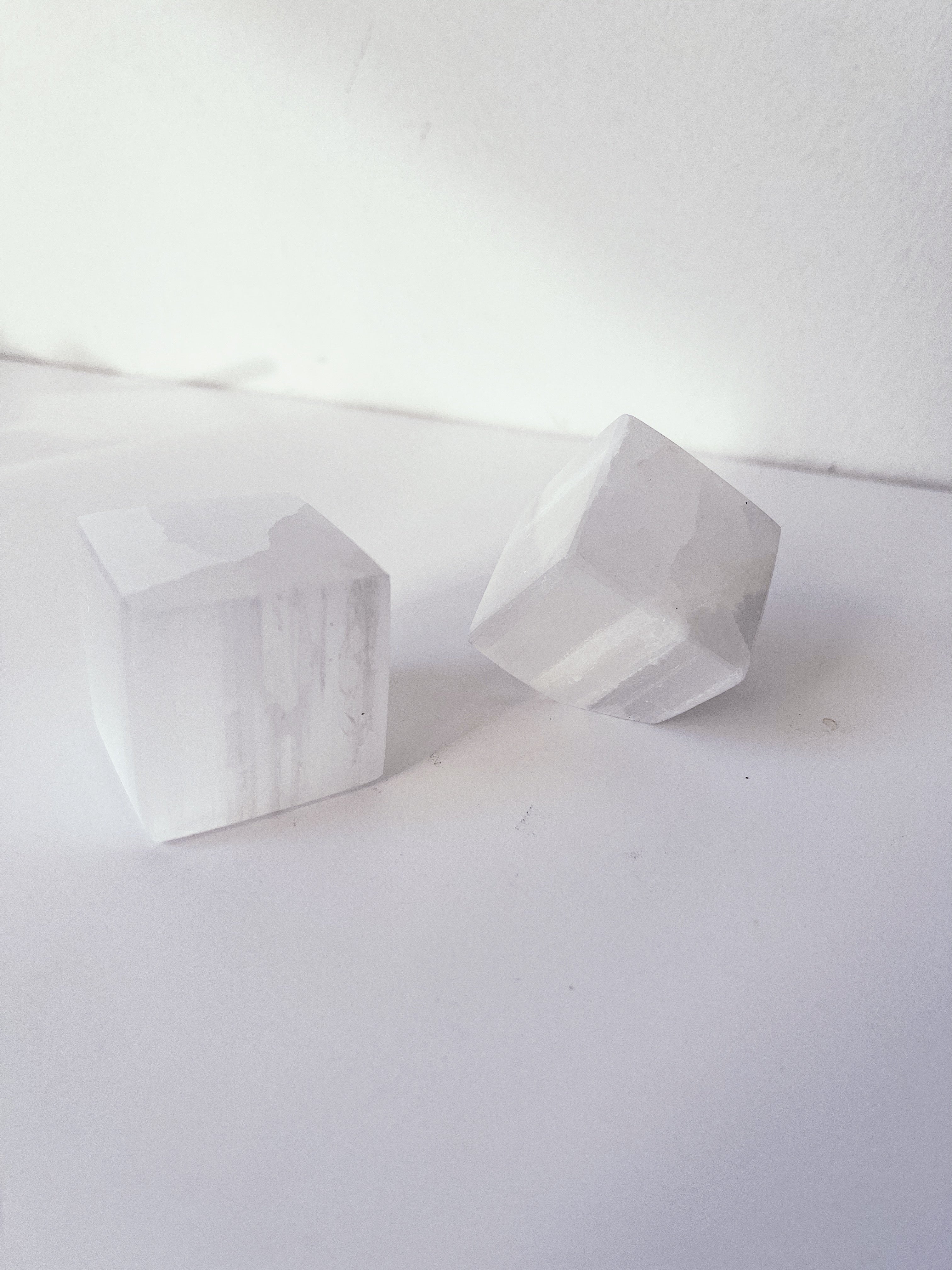 Selenite Crystal Cubes for Energy Clearing & meditation