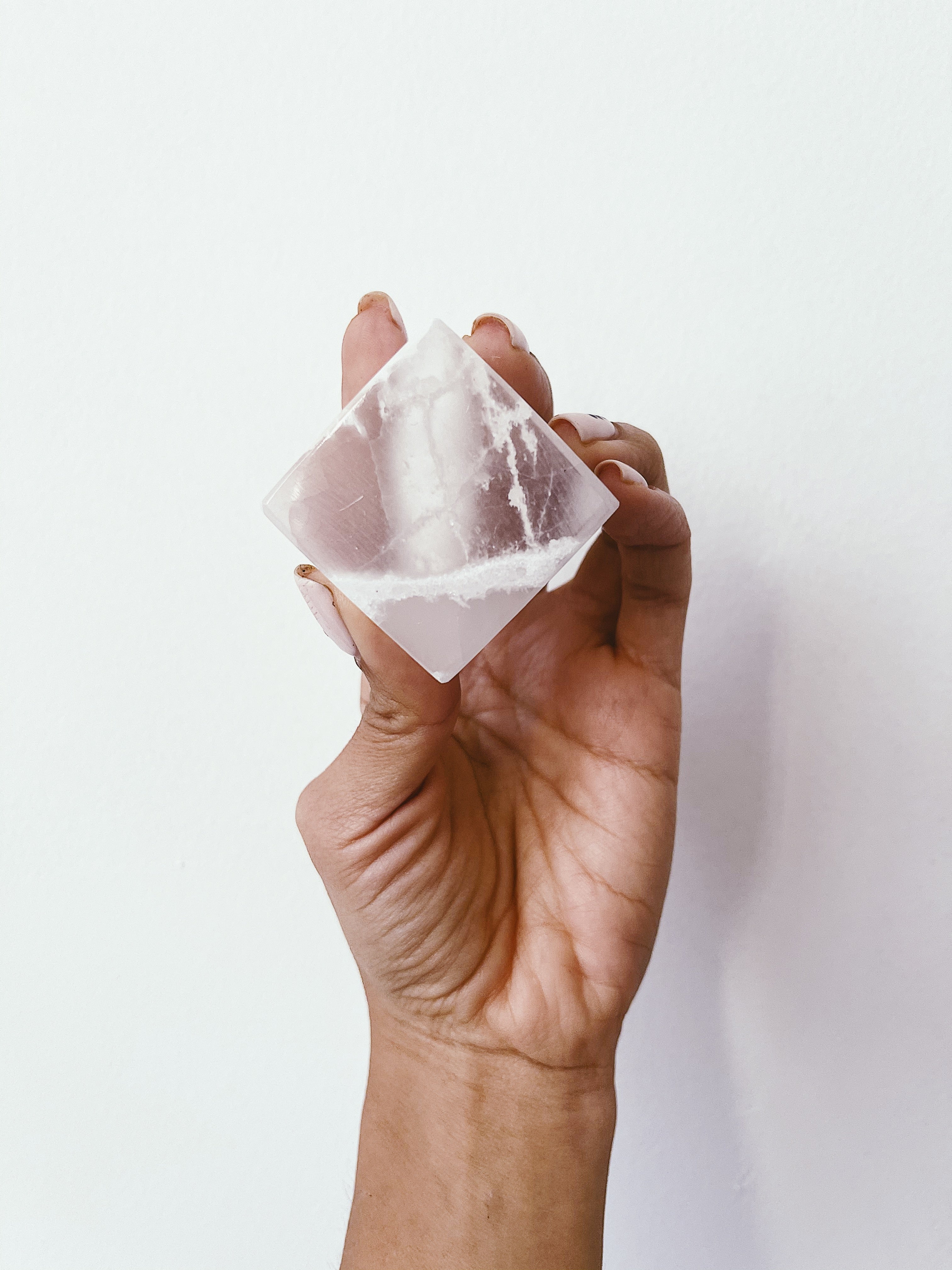 Selenite Crystal Cubes for Energy Clearing & meditation