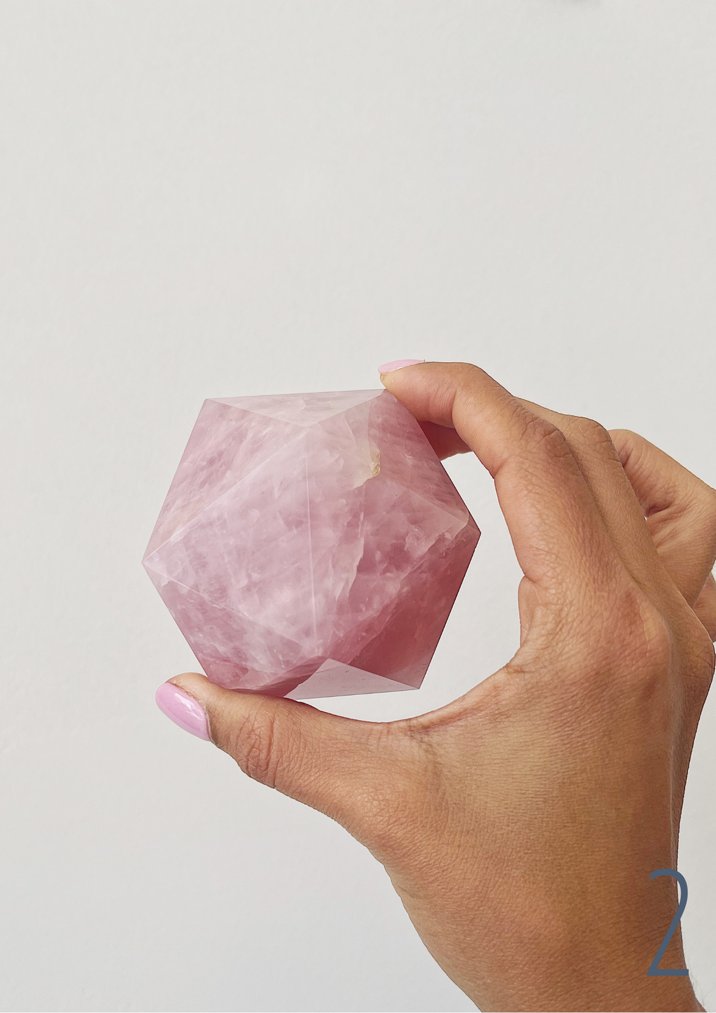 Quartz Icosahedron for Manifestation, Clarity & Unconditional Love