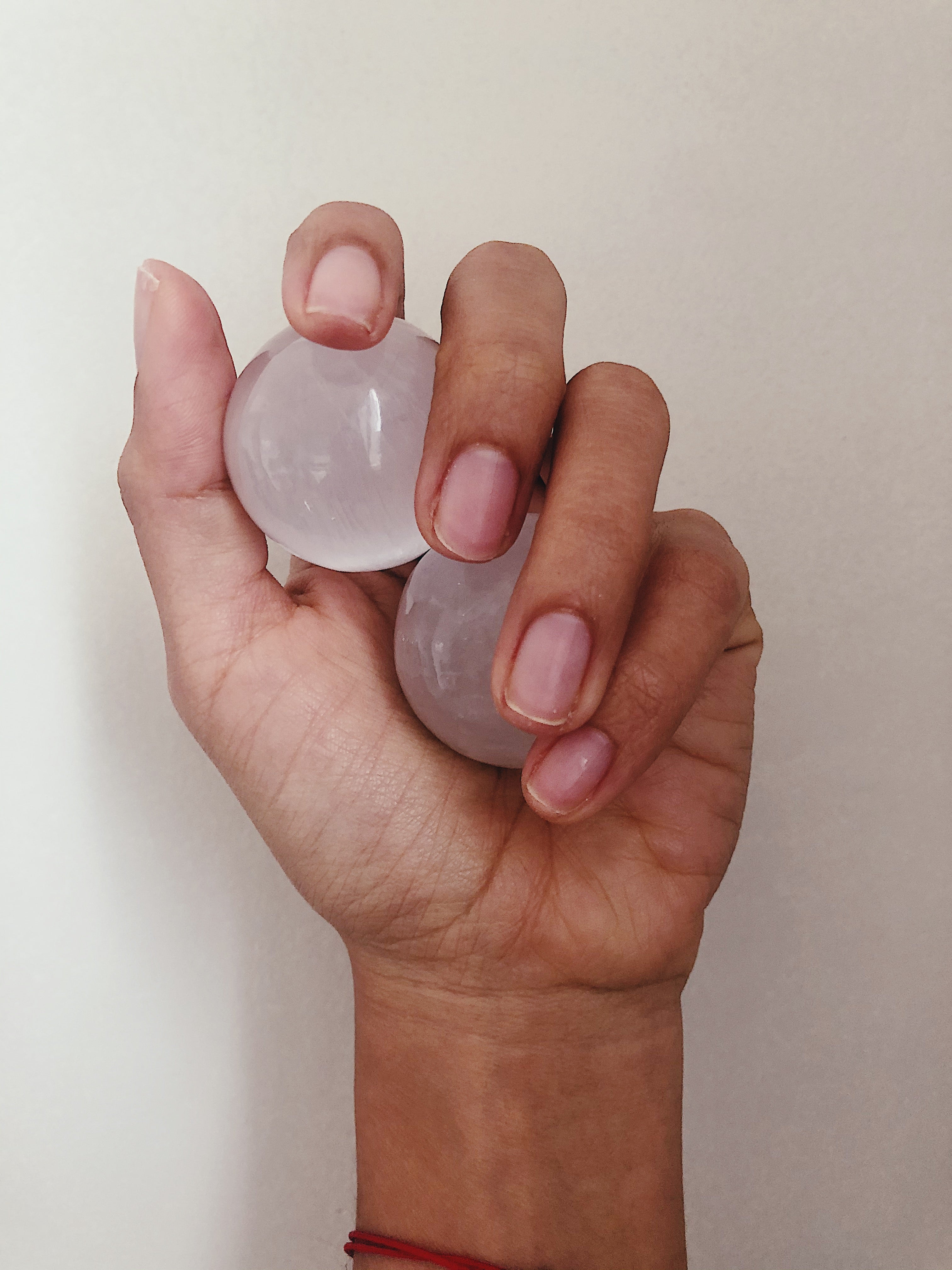 Esferas de cristal de selenita para limpieza energética y meditación