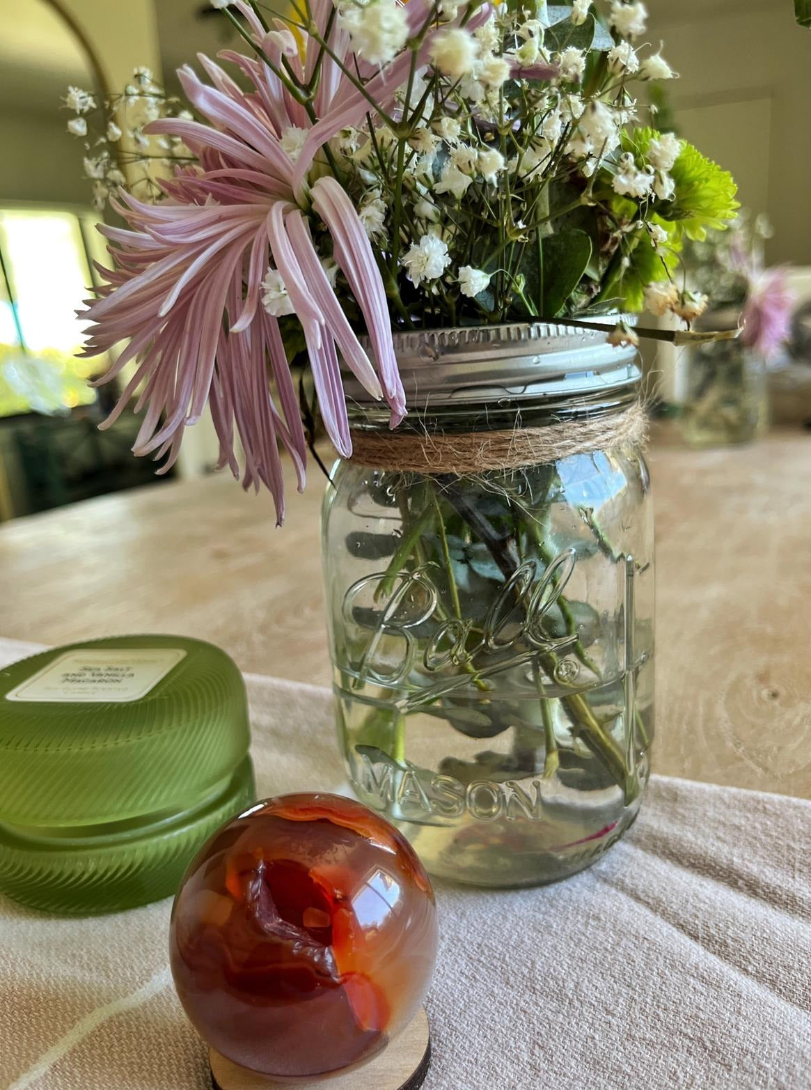 Esferas de Cornalina para Meditación, Vitalidad, Fertilidad y Equilibrio Energético Divino Femenino.