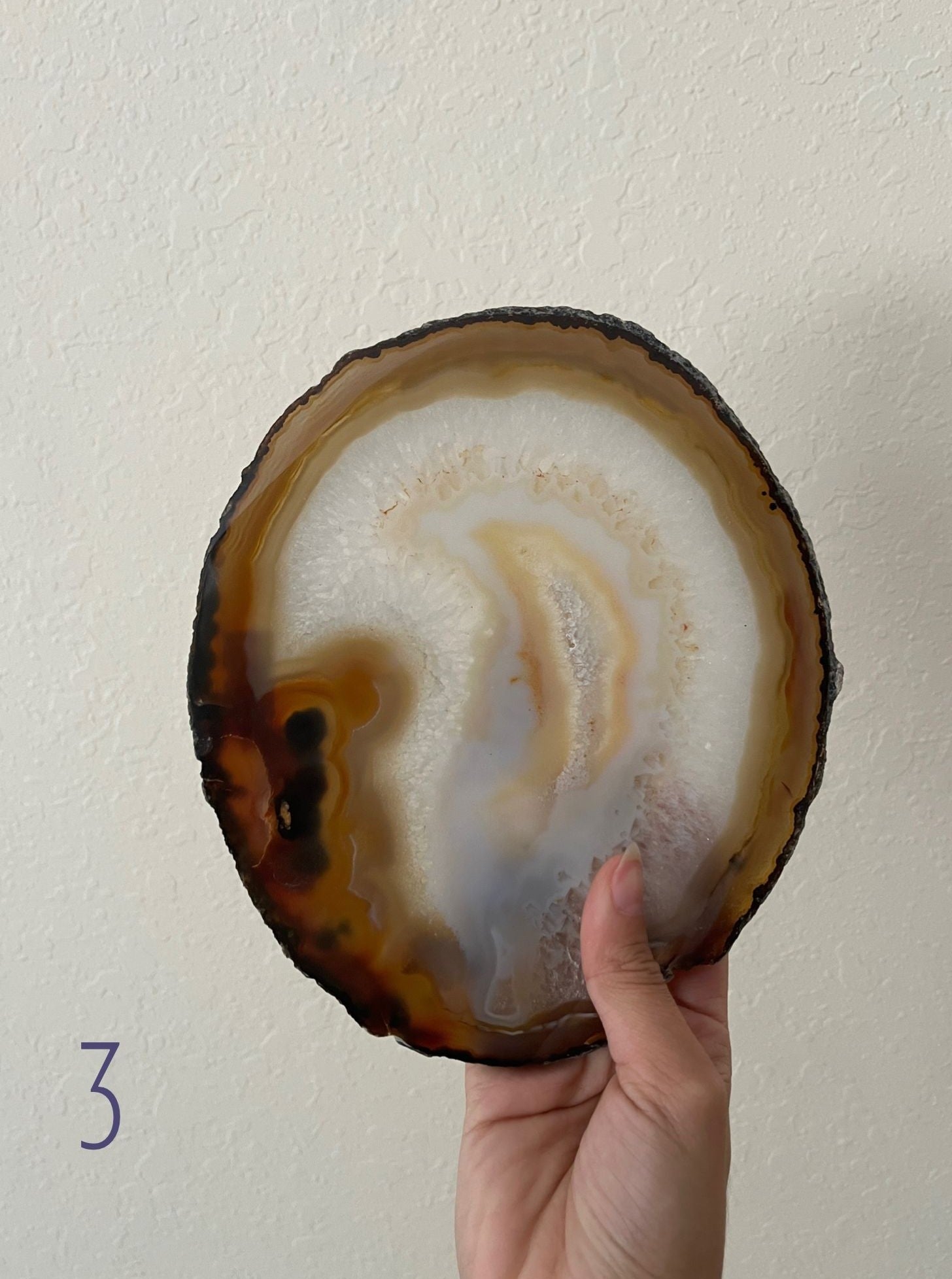 Agate Crystal Slab Trays for Protection & Courage