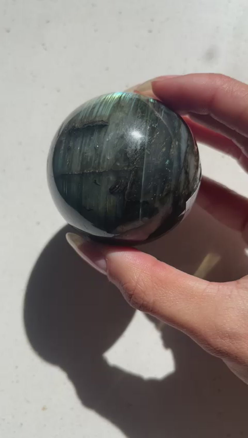 Labradorite Spheres for Psychic Connection, Transformation & Universal Guidance