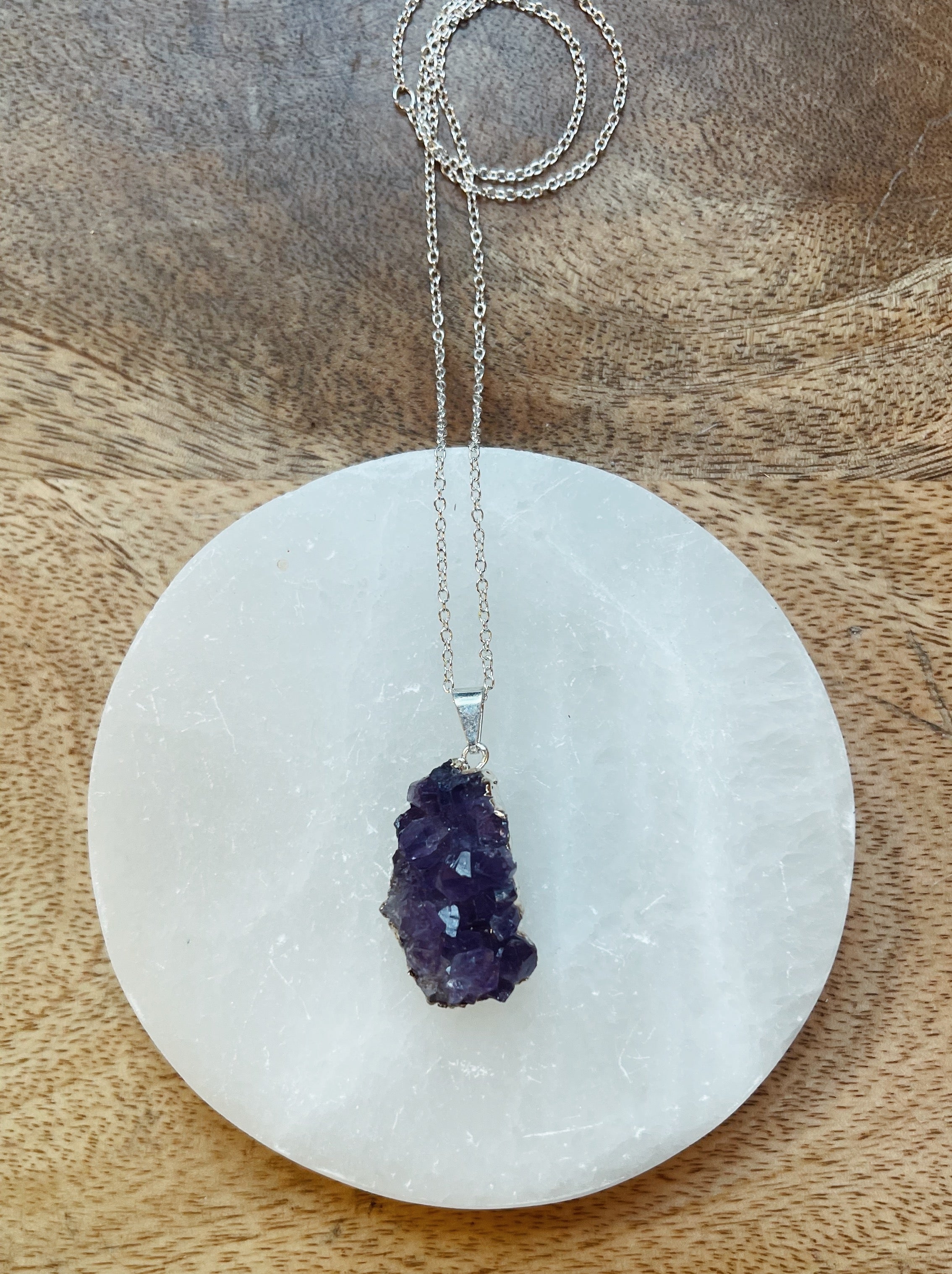 Druzy Amethyst Necklace