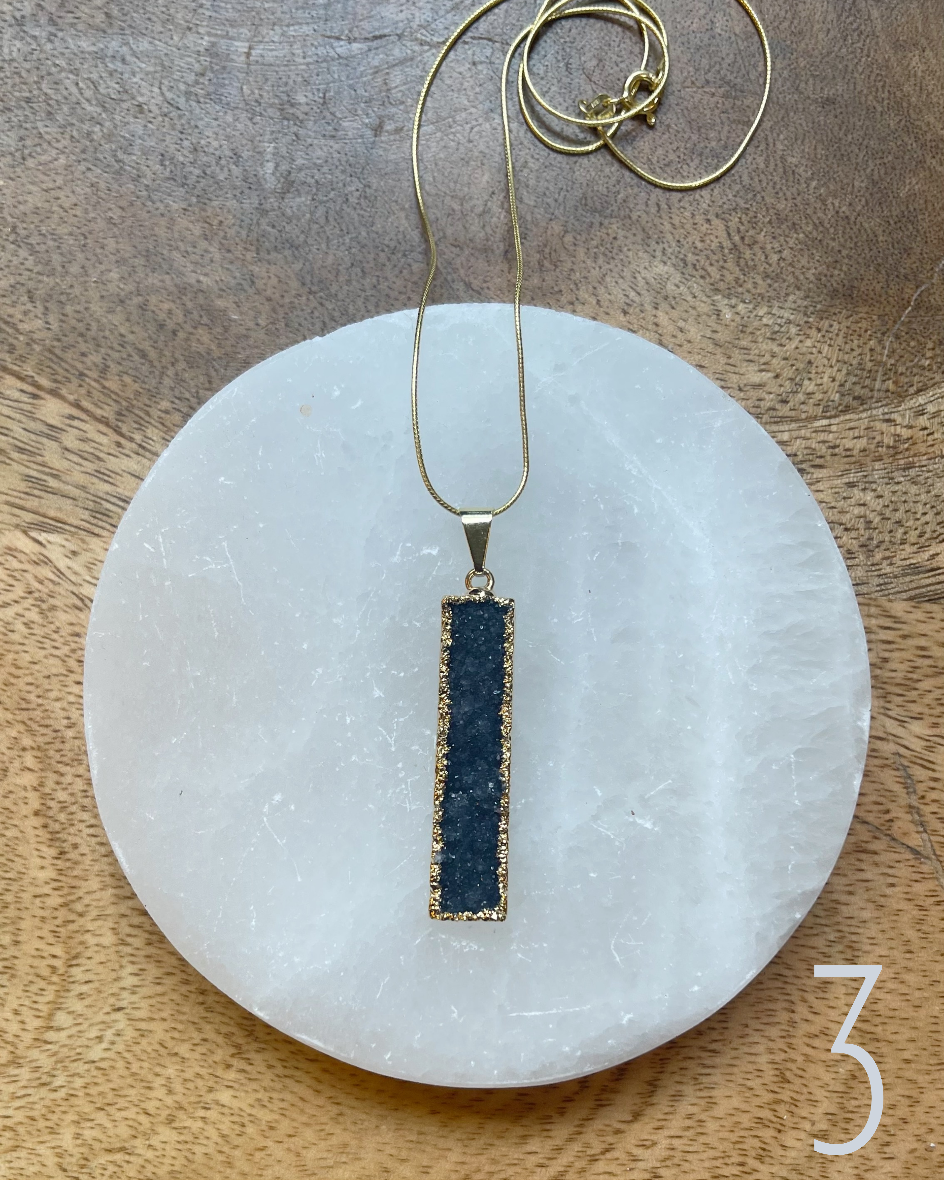 Druzy Agate Pendant Necklaces